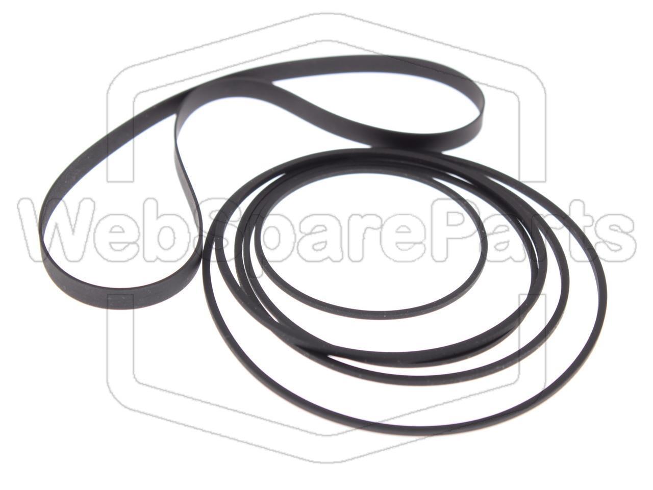 Riemen-Set Für Doppeltes Kassettendeck Kenwood X-3WX (MIDI M-30)