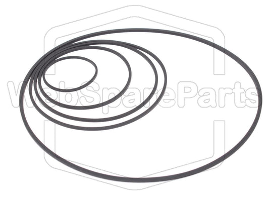 Riemen-Set Für Cassettendeck-KassettenDeck Harman Kardon HK-2000