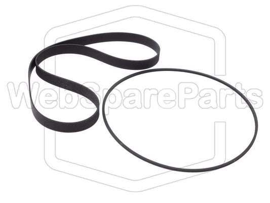 Riemen-Set Für Cassettendeck-KassettenDeck Akai GX-C735D