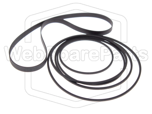 Riemen-Set Für Doppeltes Kassettendeck Kenwood X-3WX (MIDI M-30)