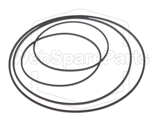 Riemen-Set für Philips FW670P Doppel-Kassettendeck