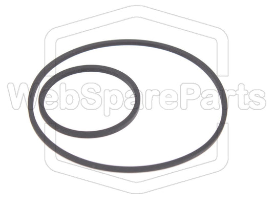 Riemen-Set Für Cassettendeck-KassettenDeck Atari 410 Program