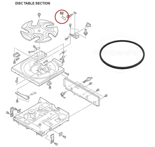 Ersatzriemen für CD-Player PlattentellerSony CDP-CE405