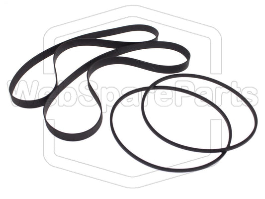 Riemen-Set Für Cassettendeck-KassettenDeck Aiwa AD-WX929