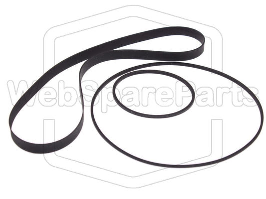 Riemen-Set Für Cassettendeck-KassettenDeck Sony TC-U70