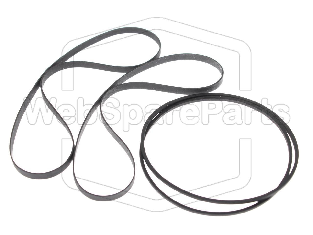 Riemen-Set für Pioneer XR-A100 Doppel-Kassettendeck