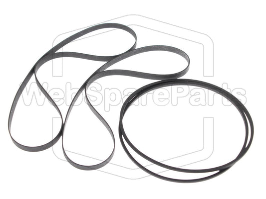 Riemen-Set für Pioneer XR-A100 Doppel-Kassettendeck