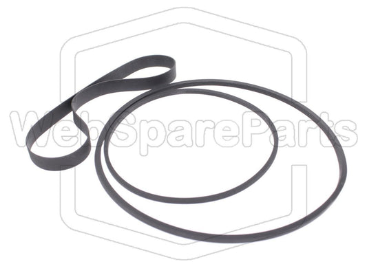 Riemenset für Videorekorder Palladium 837/709 Betamax