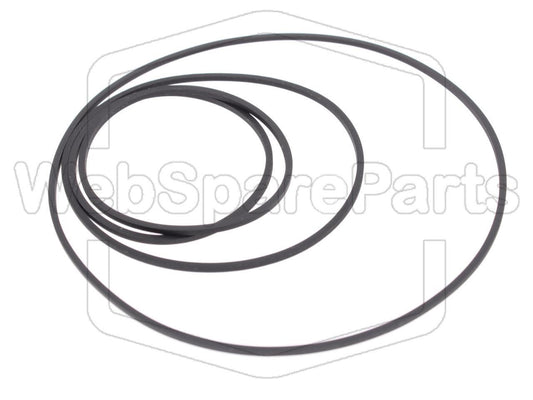 Riemen-Set für Pioneer XR-J1500C Doppel-Kassettendeck