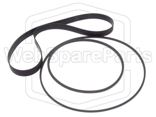 Riemen-Set Für Cassettendeck-KassettenDeck Harman Kardon CD-91