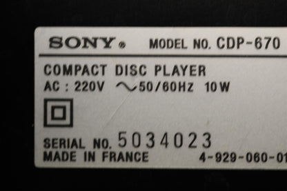 Ersatzriemen für CD-Auswurf CD-Player Sony CDP-670 (EU-Model)